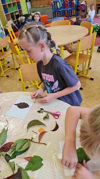 ŠD - tvoříme zvířátka z listí - obrázek číslo: 4