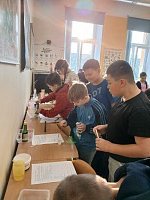 Hodina přírodovědy ve 4. a 5. třídě / zkoumání vlastnosti látek - obrázek číslo: 2