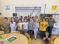 ŠD - pletení pomlázky s panem Peškou - obrázek číslo: 5