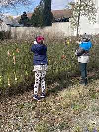 ŠD - zdobení plotu velikonočními kraslicemi - obrázek číslo: 2